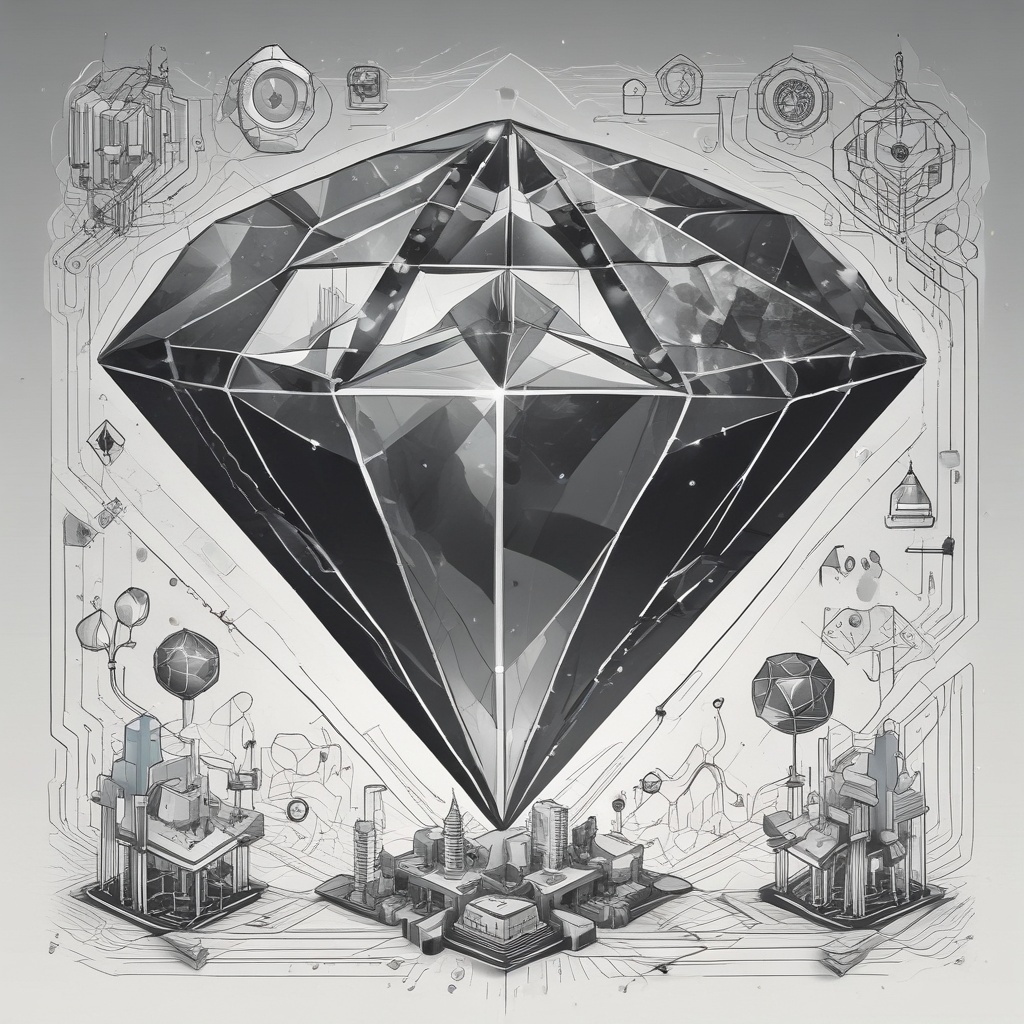 Black Diamond Tech digital innovation illustration