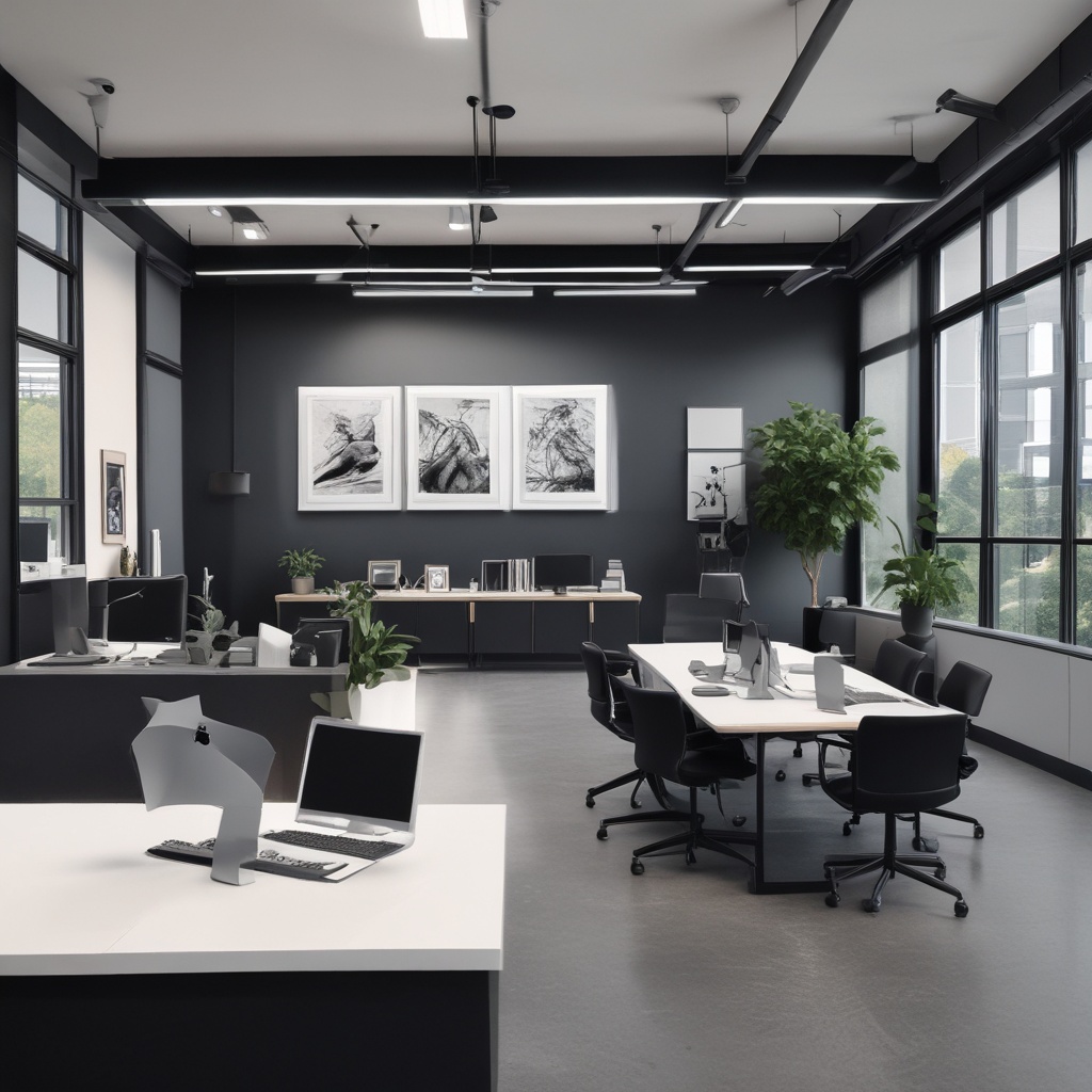 Black Diamond Tech modern office space with team members collaborating
